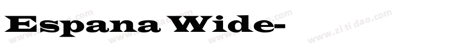 Espana Wide字体转换
